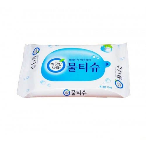 Khăn Ướt Đa Năng Kleannara Tinh Chất Bạc Hà (10 Tờ)