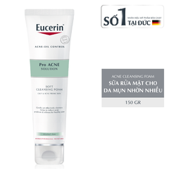  Sữa Rửa Mặt Tạo Bọt Cho Da Mụn Eucerin Pro Acne Solution Gentle Cleansing Foam 150g 