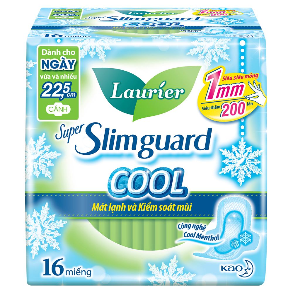 Laurier Siêu Mỏng 1Mm Mát Lạnh 2216 16X12