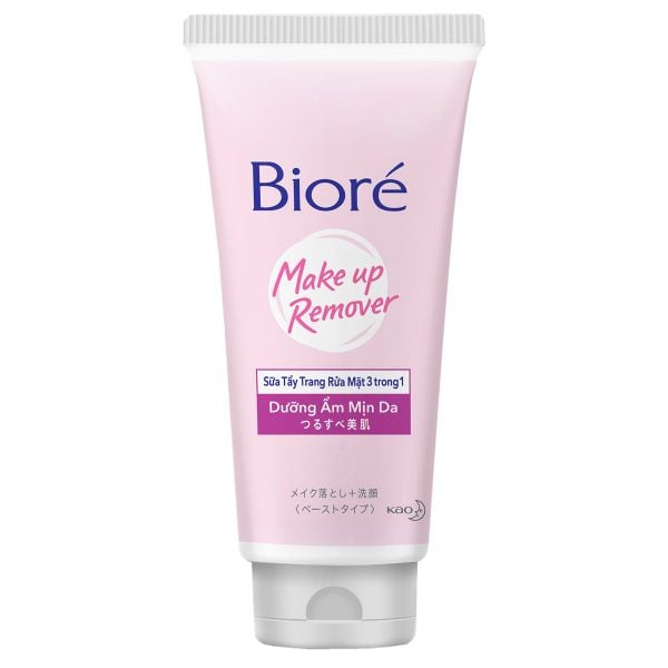Sữa Tẩy Trang Rửa Mặt Bioré 3 Trong 1 Dưỡng Ẩm Mịn Da 100G