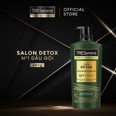  Dầu Gội Gừng & Trà Xanh Tóc Chắc Khỏe TRESemmé Salon Detox Shampoo 640g 