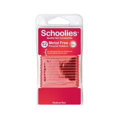  Cột tóc đuôi ngựa Schoolies 12pc "Mad" maroon 