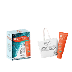  [Ocean Wave box] Kem Chống Nắng SVR Sun Secure Fluide SPF50+ 50ml + Túi tote SVR 