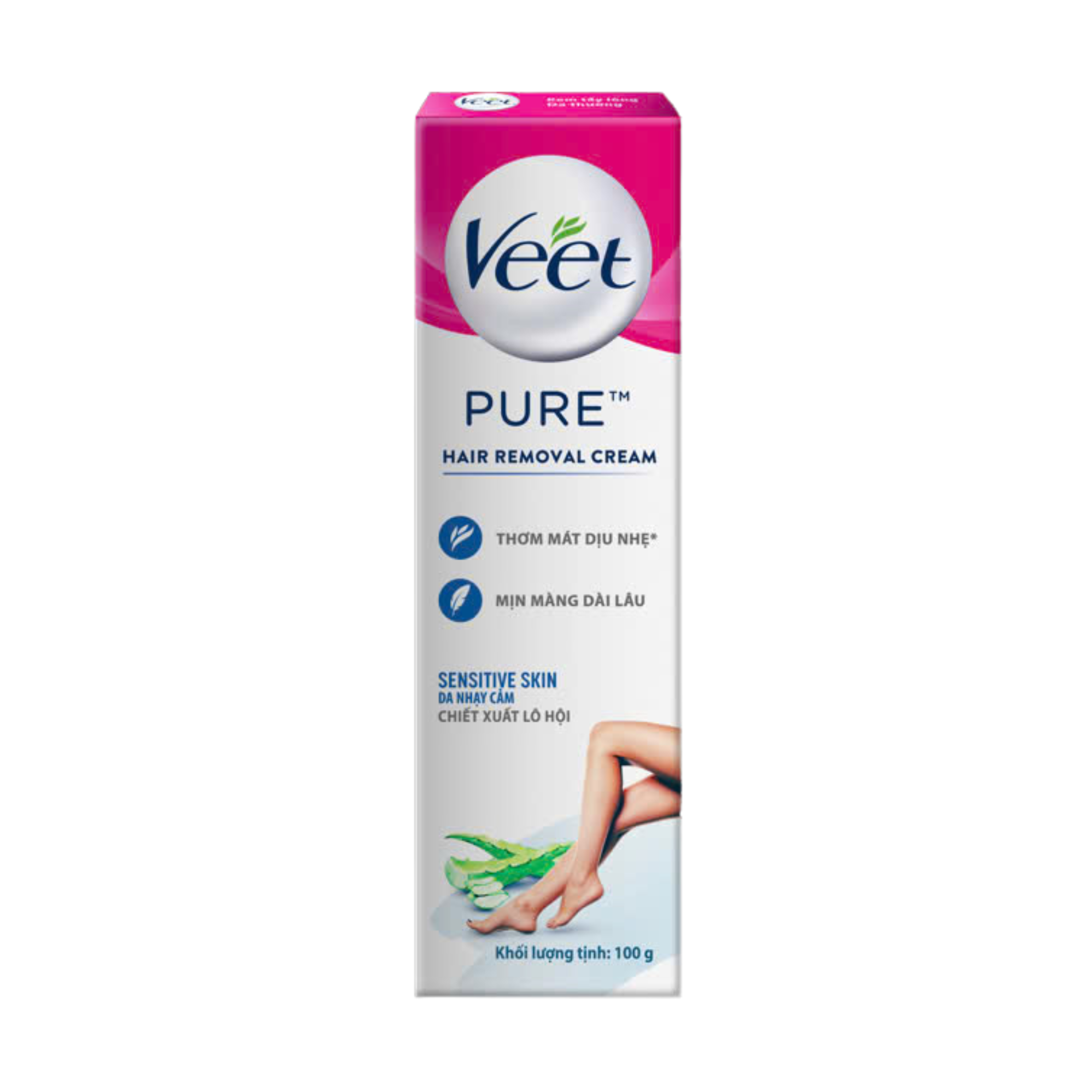 Kem Tẩy Lông Veet Pure Dành Cho Da Nhạy Cảm Pure Hair Removal Cream - Sensitive Skin 100G