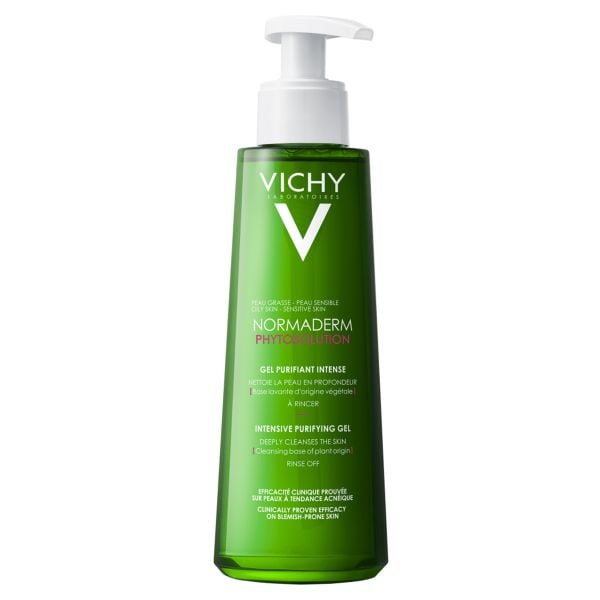 Sữa Rửa Mặt Dạng Gel Làm Sạch Sâu Cho Da Nhờn, Mụn Vichy Normaderm Phytosolution Intensive Purifying Gel 200ml