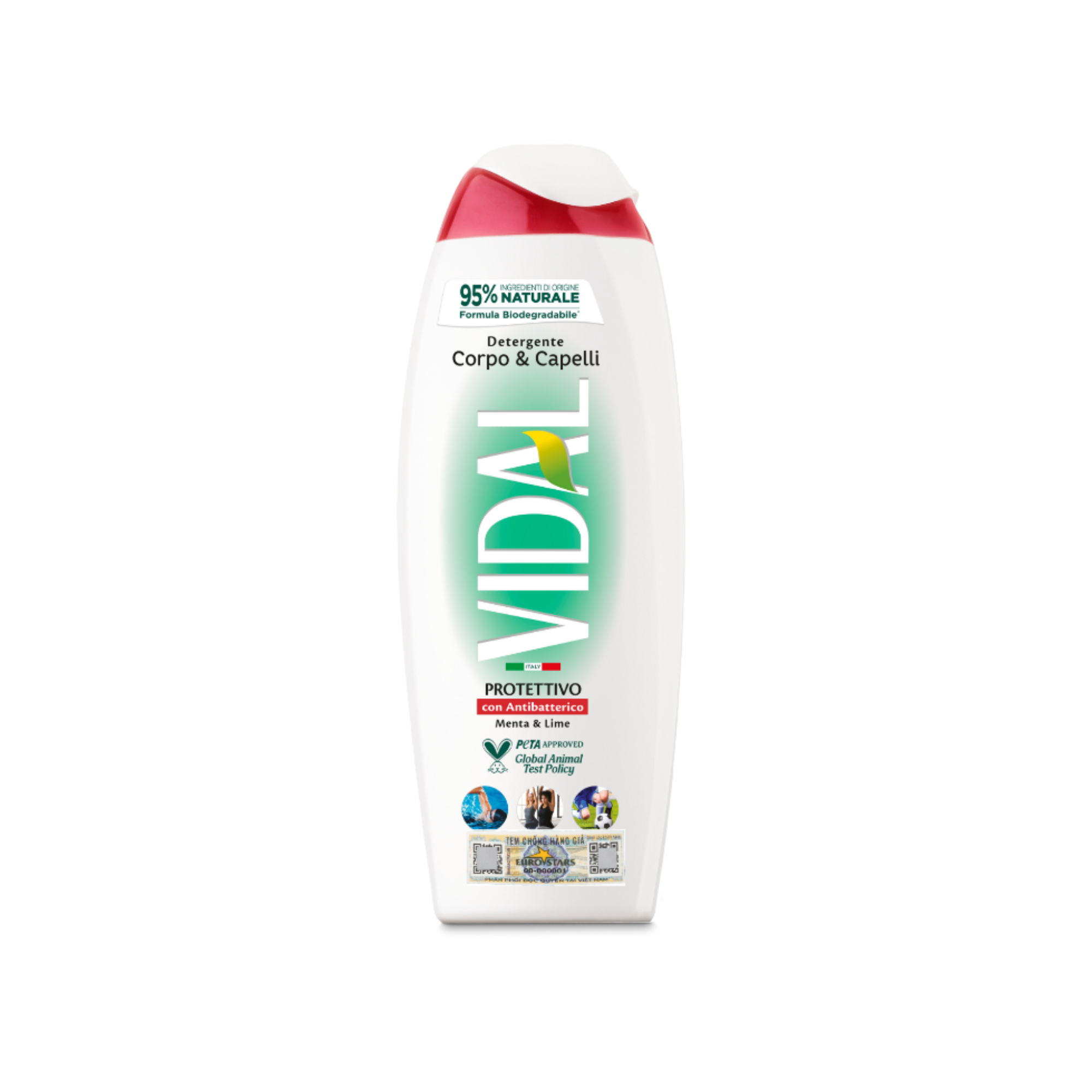 Dầu Tắm Gội 2 In 1 Sạch Sâu Kháng Khuẩn 250 ml ( Menta & Lime ) - KM