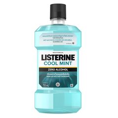  Nước súc miệng Listerine Cool Mint Zero Alcohol không cay chai 750ml 