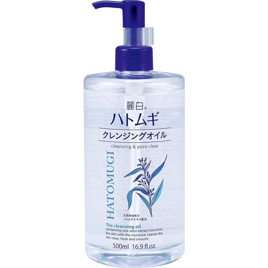 Dầu Tẩy Trang Hatomugi 500ml (Dạng Vòi Xịt)