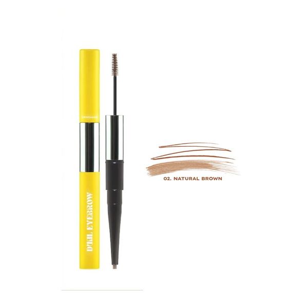 Chì Kẻ Mày 2 Đầu Lemonade Want It Got It Dual Eyebrow #Natural Brown - NEW