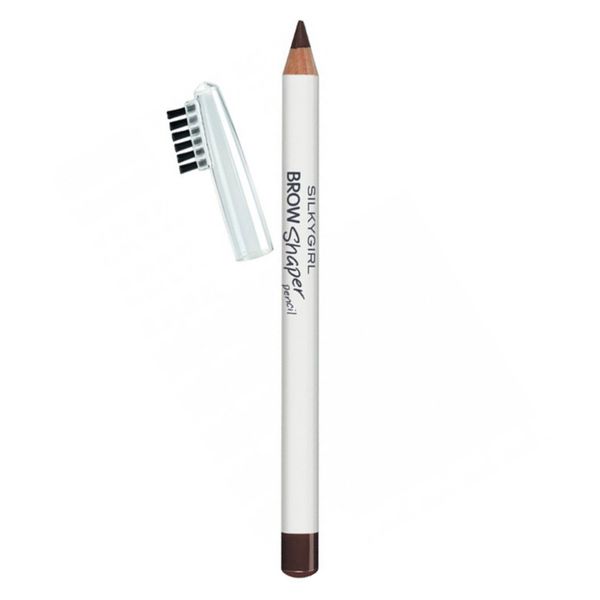 Chì Mày Kèm Chổi Silkygirl Brow Shaper Pencil - 02 Dark Brown