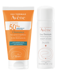  Combo Avene Sữa chống nắng quang phổ rộng SPF 50+ cho da dầu mụn, nhạy cảm +Xịt khoáng 50ml ( AV CLEANANCE PRO 50+ 50ML BL+AV TWS 50ML ) 