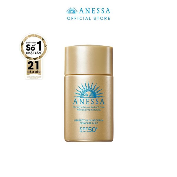 Anessa Sữa Chống Nắng Dưỡng Da Kiềm Dầu Bảo Vệ Hoàn Hảo Spf50+ Pa++++ 20ml (Anessa Perfect Uv Sunscreen Skincare Milk Na)