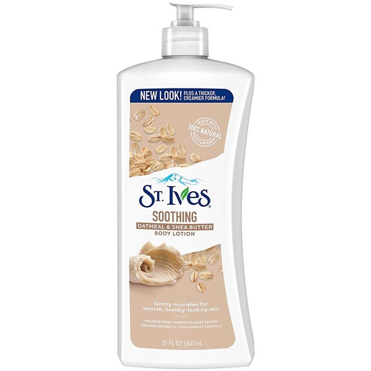 Sữa Dưỡng Thể Yến Mạch Và Bơ St.Ives Nourish & Soothe Nourish & Soothe Oatmeal & Shea Butter Body Lotion 621ml - DATE 3