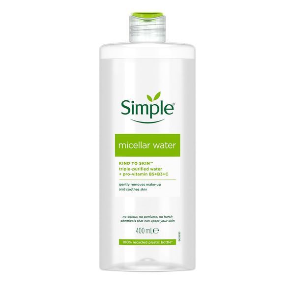 Nước Tẩy Trang Simple Làm Sạch Trang Điểm Và Cấp Ẩm 400ml Micellar Cleansing Water