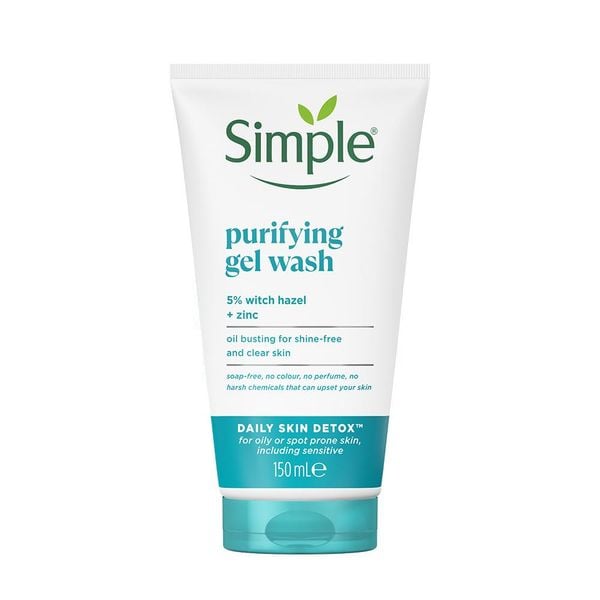 Gel Rửa Mặt Giảm Bóng Nhờn, Ngừa Mụn 150ml Simple Purifying Gel Wash