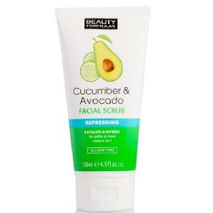  Sữa Rửa Mặt Tẩy Da Chết Dưa Leo và Bơ Beauty Formulas Cucumber & Avocado Facial Scrub 150ml 