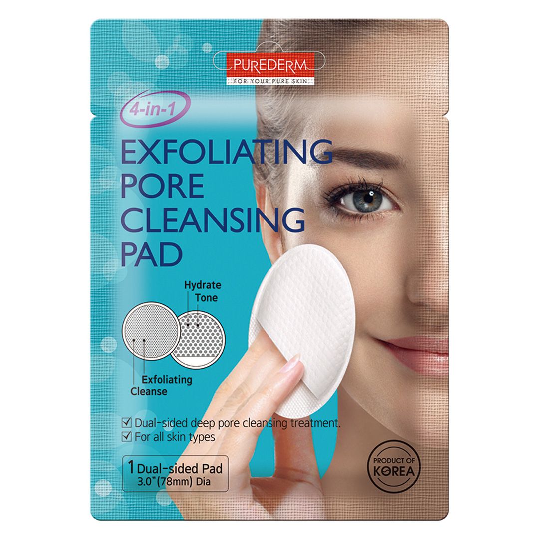 Pad Purederm Tẩm Dung Dịch Tẩy Trang Và Rửa Mặt 1 Miếng