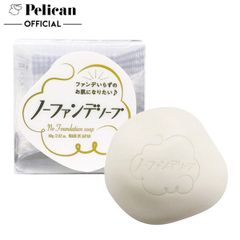  Xà Phòng Rửa Mặt Sáng Mịn Da Pelican No Foundation Soap 80g 