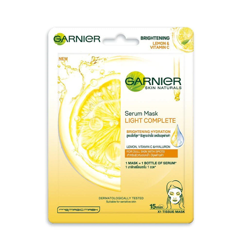 Mặt Nạ Tinh Chất Quả Yuzu Sáng Da, Mờ Thâm Garnier Light Complete Brightening Hydration Serum Mask 28ml