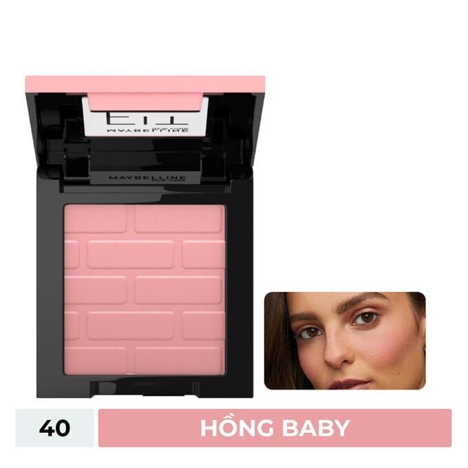Phấn Má Hồng Maybelline Fit Me Mịn Lì 40 Proud - Hồng Baby 4.5G