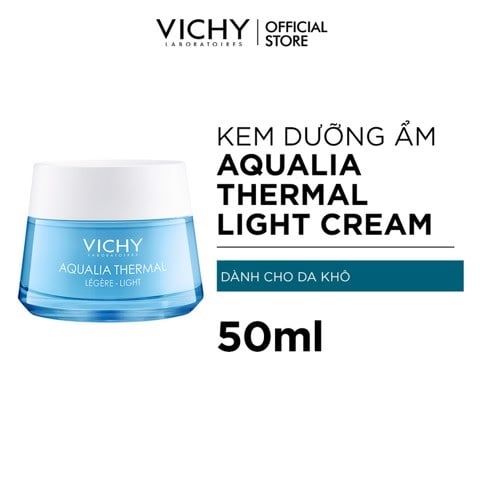 Kem Dưỡng Ẩm Và Cung Cấp Nước Cho Da Giúp Căng Mịn Và Ẩm Mượt Vichy Aqualia Thermal Rehydrating Cream-Light 50ml - DATE 3