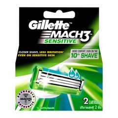  Lưỡi Dao Cạo Râu Gillette Mach3 Sensitive Vỉ 2 Cái 