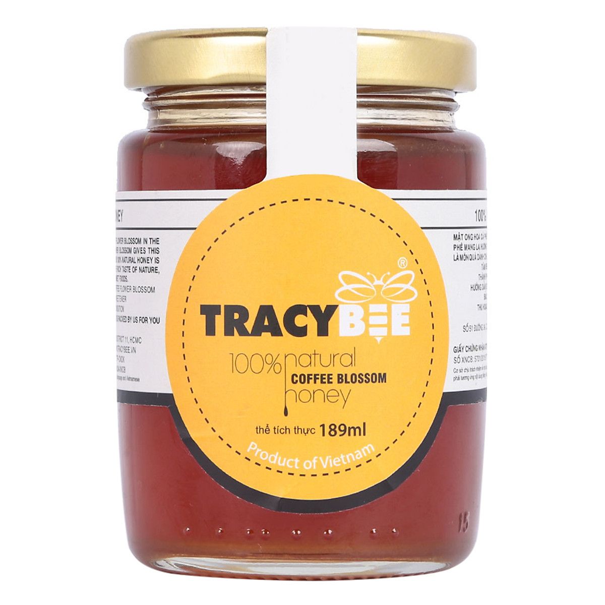  Mật Ong Hoa Café 100% Natural Coffee Blossom Honey (TracyBee) - 189ml 
