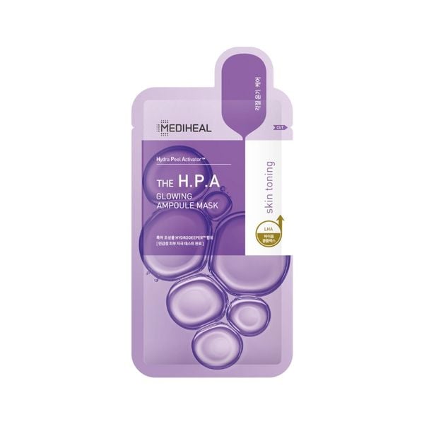 Mặt Nạ H.P.A Tẩy Tế Bào Chết Sáng Mịn Da Mediheal The H.P.A Glowing Ampoule Mask 27ml