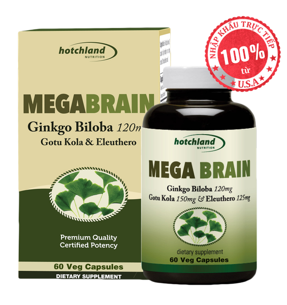 Viên Uống Bổ Não Hotchland Nutrition Mega Brain 60 Viên (New.)