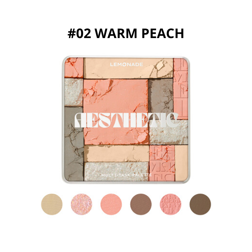 Bảng Phấn Mắt Đa Năng Lemonade Aesthetic- 02. Warm Peach 10.8g-New