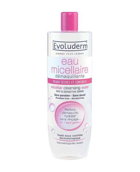 Nước Tẩy Trang Evoluderm Cho Da Khô Và Nhạy Cảm 500ml
