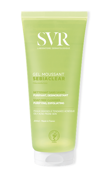 Gel Rửa Mặt Không Chứa Xà Phòng Cho Da Dầu Svr Sebiaclear Gel Moussant 200ml - NEW.