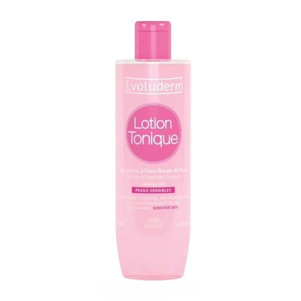 Nước Hoa Hồng Evoluderm Làm Dịu Phục Hồi Và Dưỡng Ẩm Dành Cho Da Nhạy Cảm 250ml