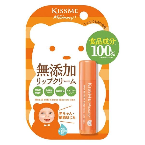Son Dưỡng Môi Cấp Ẩm Kissme Mommy Dạng Thỏi Dành Cho Bé Từ 06 Tháng Tuổi Và Môi Nhạy Cảm