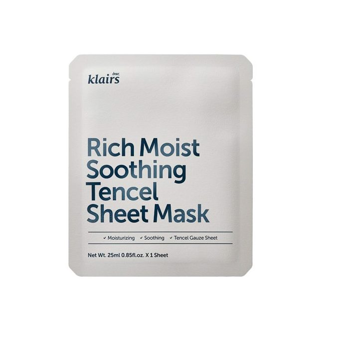 Mặt Nạ Dưỡng Ẩm, Làm Dịu Da Klairs Rich Moist Soothing Sheet Mask 25ml - Date 4