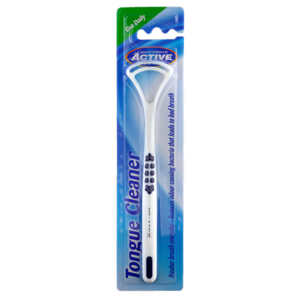 Bàn Chải Vệ Sinh Lưỡi Beauty Formulas Active Oral Care Tongue Cleaner (Bằng Nhựa 1 Cái)