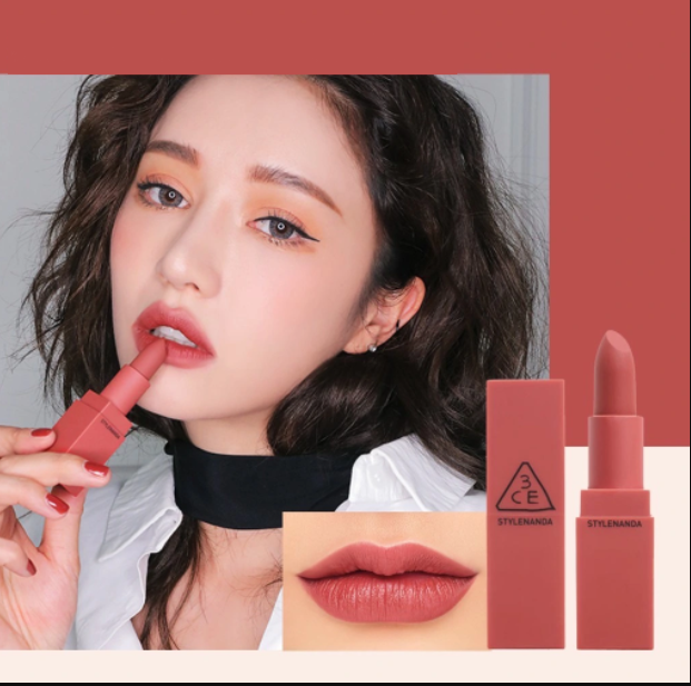 Son Lì Lâu Phai 3Ce Mood Recipe Matte Lip Color #221 Mellow Flower - Màu Hồng Đất