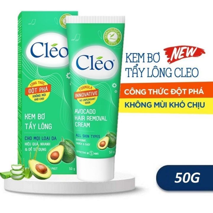  Kem Bơ Tẩy Lông Cleo công thức cải tiến 50g 