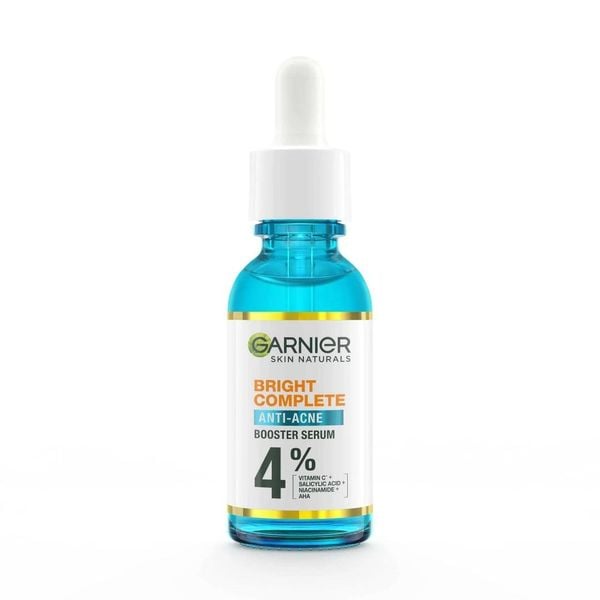 Dưỡng Chất Giảm Mụn Sáng Da Garnier Skin Naturals Bright Complete Anti-Acne Booster Serum 30ml