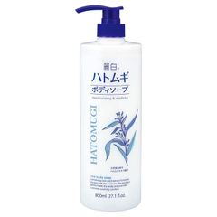  Sữa tắm dưỡng ẩm trắng da Chiết Xuất Ý Dĩ Hatomugi Moisturizing Washing 800ml 