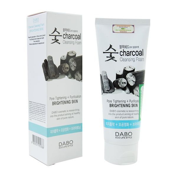 Sữa Rửa Mặt Dabo Than Hoạt Tính Sạch Bụi Bẩn Hàn Quốc 150ml