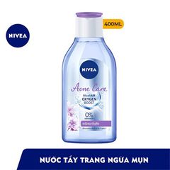  Nước Tẩy Trang Sạch Sâu Ngăn Ngừa Mụn  Nivea Acne Clear Micellair Oxygen Boost Micellar Water 400ML 