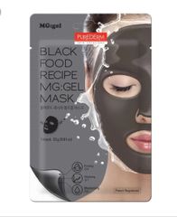  Mặt nạ gel than hoạt tính dưỡng trắng da PUREDERM BLACK FOOD RECIPE MG:GEL MASK 