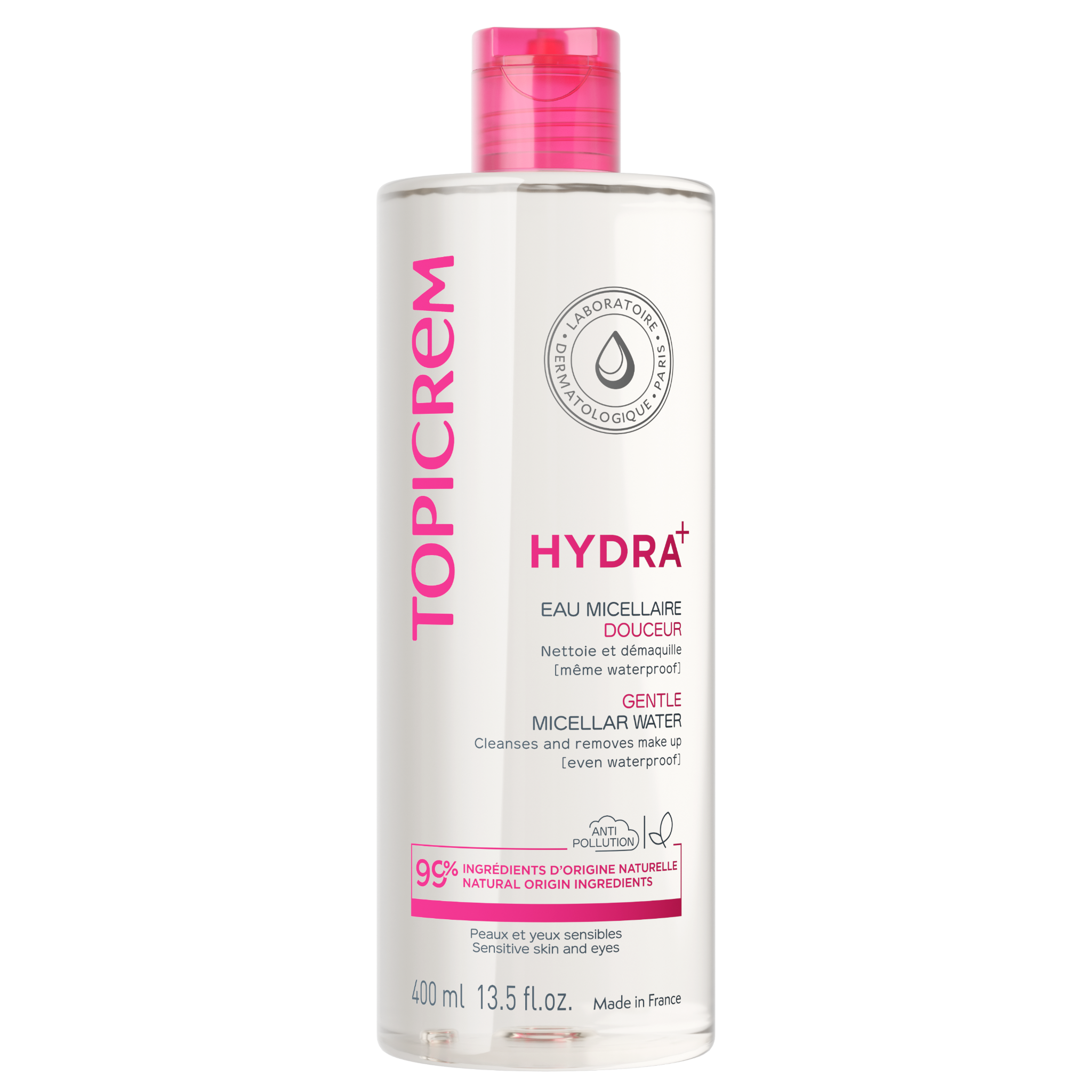 Nước Tẩy Trang Topicrem Hydra+ Gentle Dành Cho Da Khô, Nhạy Cảm 400ml