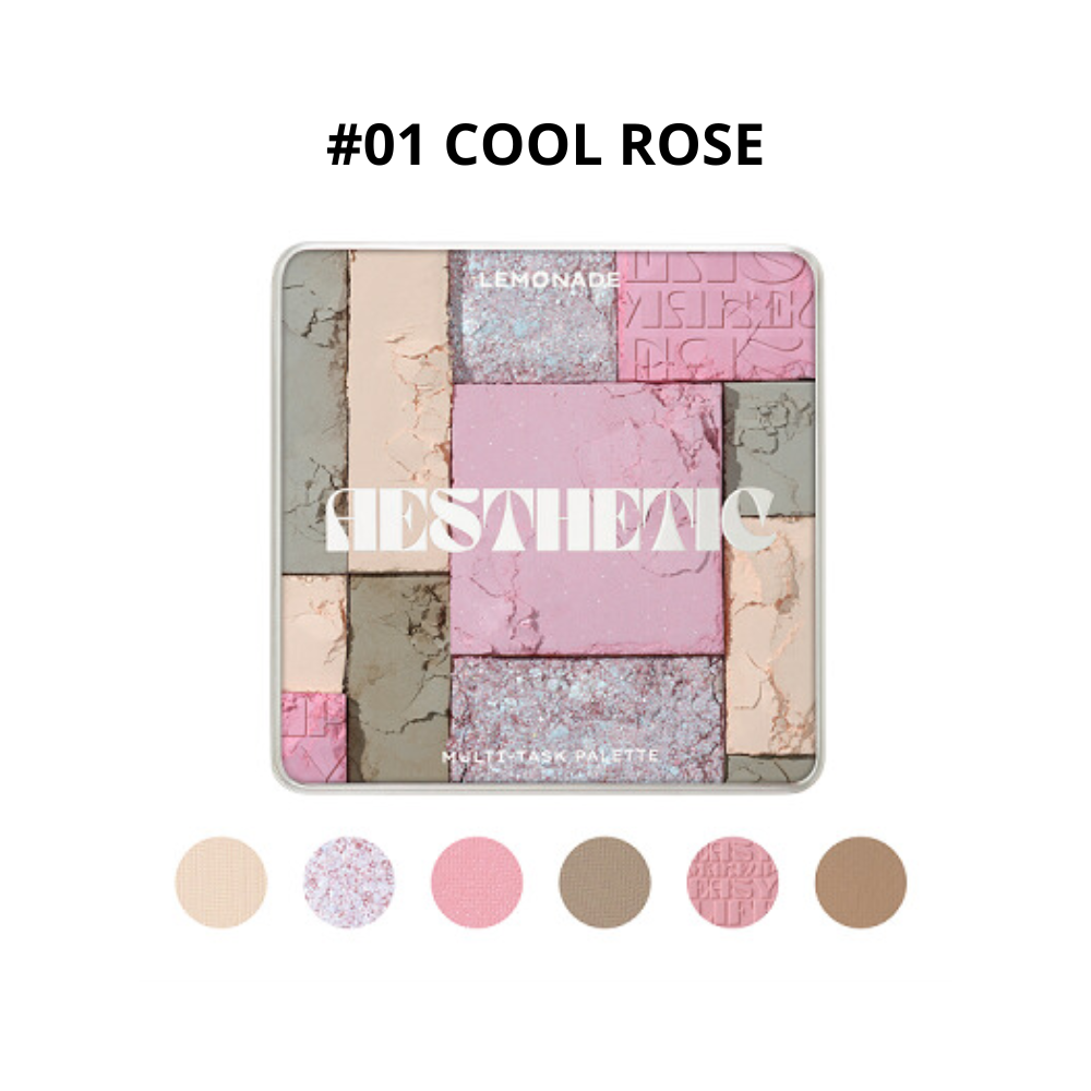 Bảng Phấn Mắt Đa Năng Lemonade Aesthetic - 01. Cool Rose 10.8g-New