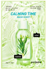  Mặt Nạ Giấy Làm Dịu Da Peripera Calming Time Mask Sheet - 01 Teatree Relief Calming - DATE 