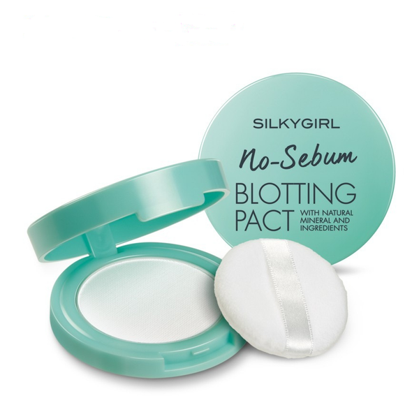 Phấn Phủ Nén Silkygirl No-Sebum Blotting Pact 01 Natural 7G