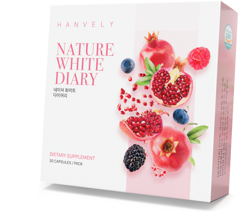 Viên Uống Trắng Da Hanvely Nature White Diary Hộp 30 Viên