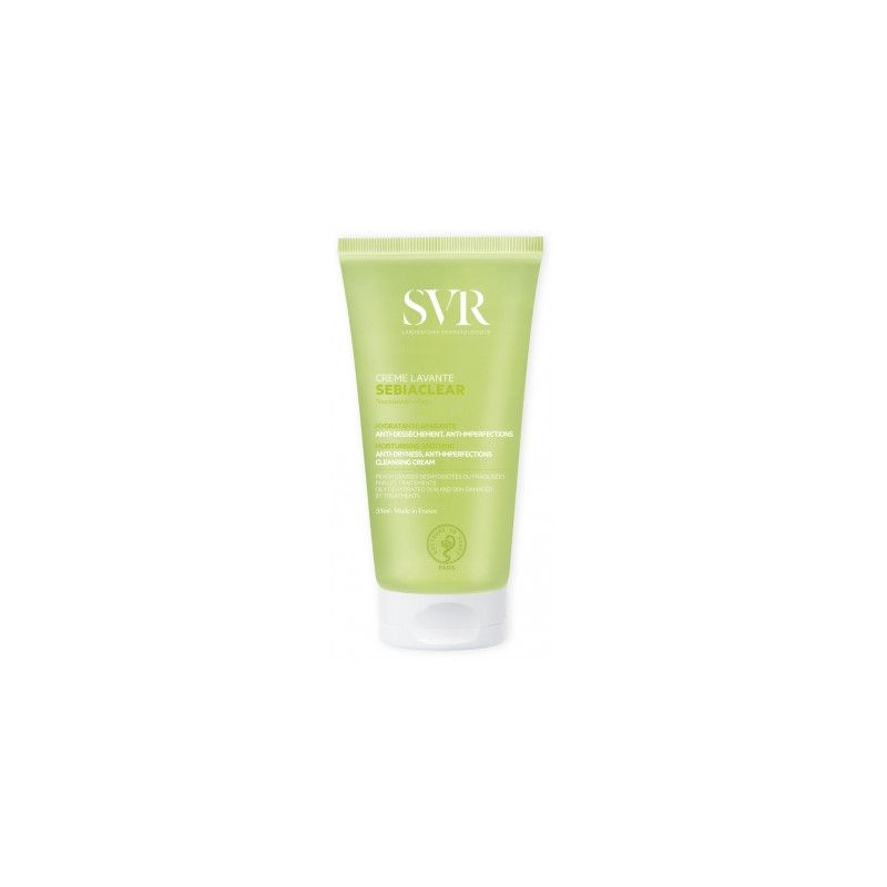 Sữa Rửa Mặt Dạng Sữa Svr Cho Da Mụn, Nhạy Cảm Sebiaclear Creme Lavante 55ml.