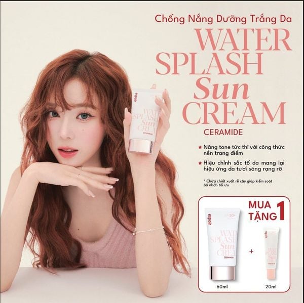 Set Kem Chống Nắng Espoir Water Splash Sun Cream Ceramide 60ml + 20ml